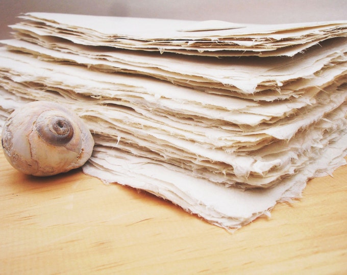 Beautiful White Handmade Abaca Kozo Paper 8 X 10 Inches Etsy