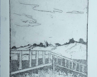 Footbridge, Fine Art Limited Edition Etching