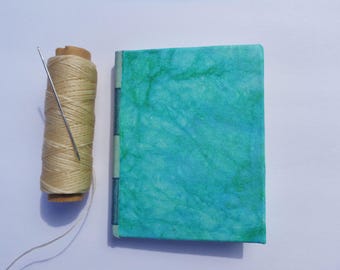 Little Aqua Hand Bound Notebook