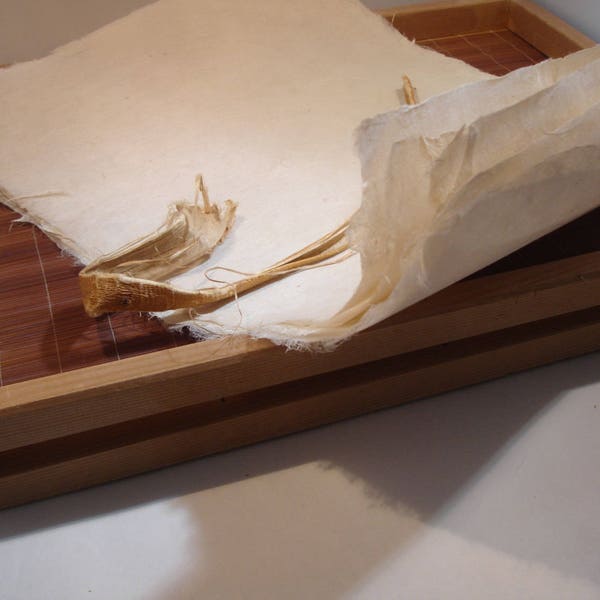 Winter White Handmade Japanese Kozo Paper