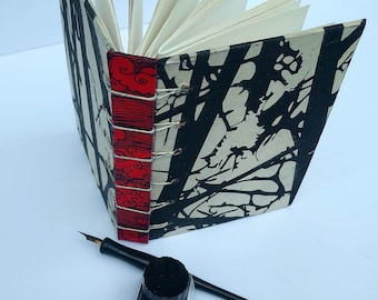 Tree Silhouette Belgian Bound Handmade Sketchbook