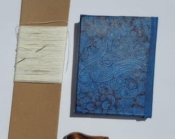 Little Blue and Black Waves Notebook