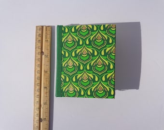 Beautiful green and gold small hand bound book