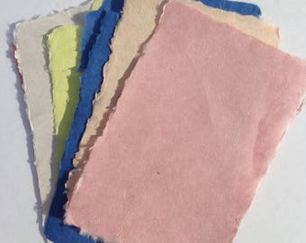 Ten sheets of elegant, strong, thin handmade paper