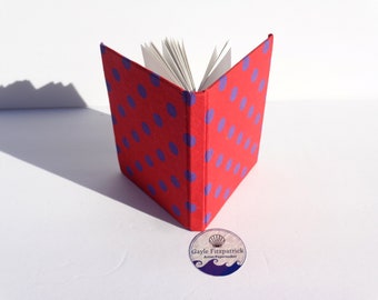 Little Red and Blue Polka Dot Notebook