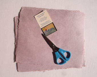 8 x 10 inch handmade heather abaca kozo paper