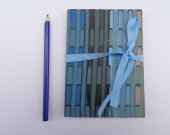 Blue Paste PaperAccordion Book