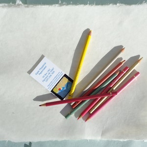Handmade White 11 x 14 inch abaca kozo paper, 4 sheets