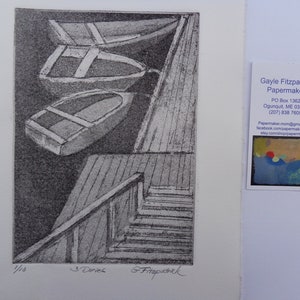 3 Dories, Limited Edition Etching