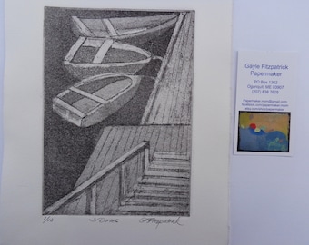 3 Dories, Limited Edition Etching