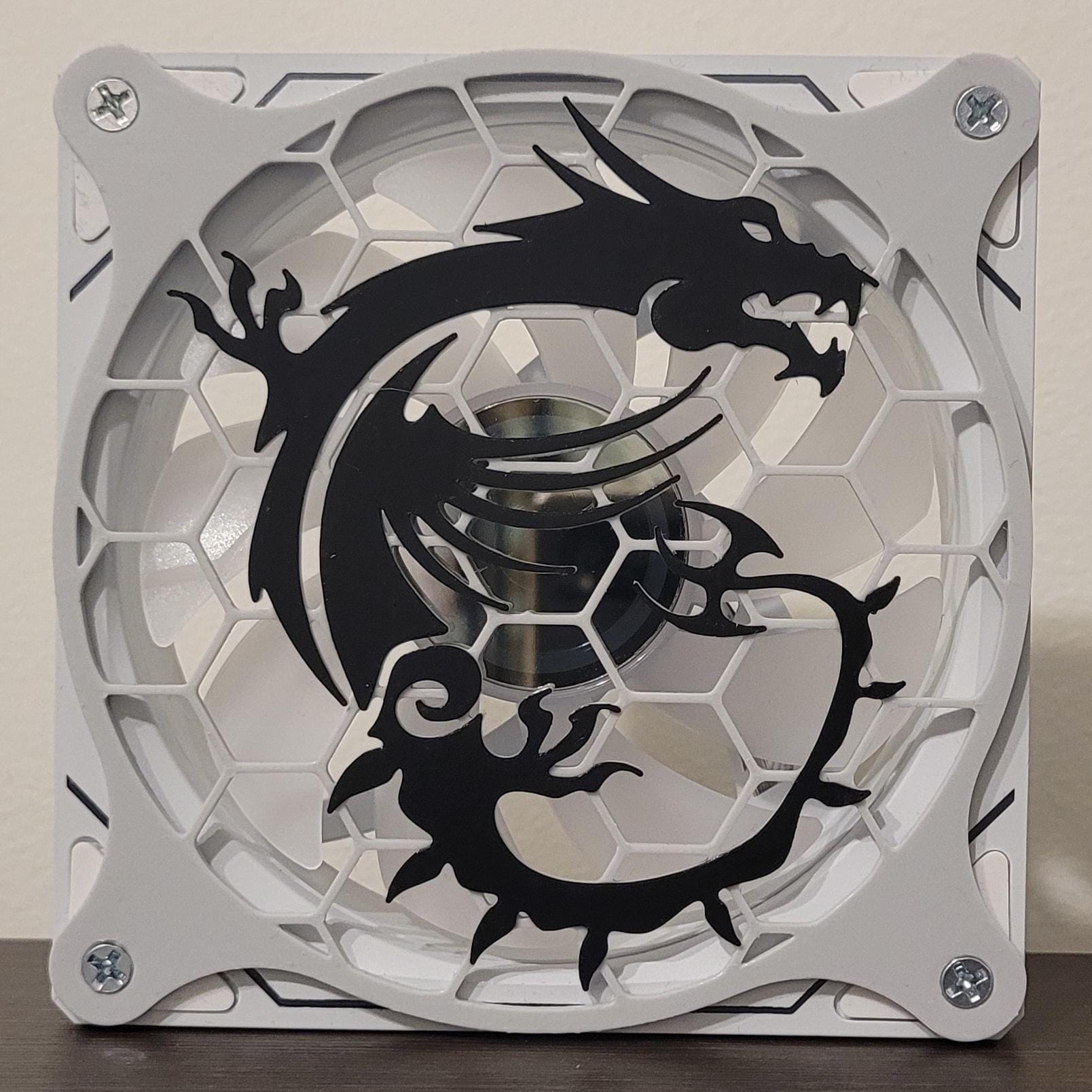 MSI Dragon - PC Computer Fan Shroud/ Grill/ Cover 120/140mm 3D Printed ...