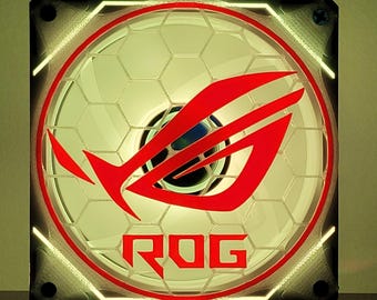 ASUS ROG - PC computer fan shroud/ grill/ cover 120/140mm 3D printed original custom made
