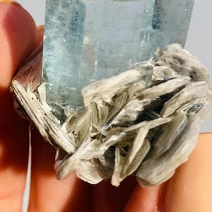 Aquamarine with Muscovite | Crystals from Pakistan | Collector Crystals