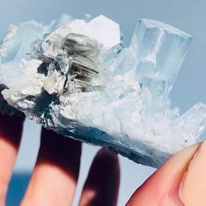 Aquamarine with Muscovite | Crystals from Pakistan | Collector Crystals