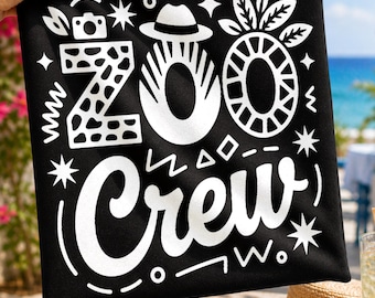 Zoo Crew SVG | Family Zoo Trip Shirt Design | Safari Group Matching PNG | Wild Animal Vacation Cricut File | Instant Download