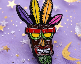 aku/aku！キャンバスアート Aku Aku Mask for Wall/display (crash Bandicoot Fan Art) - Etsy