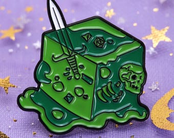 Dungeons and Dragons Gelatinous Cube Monster Pin Badge