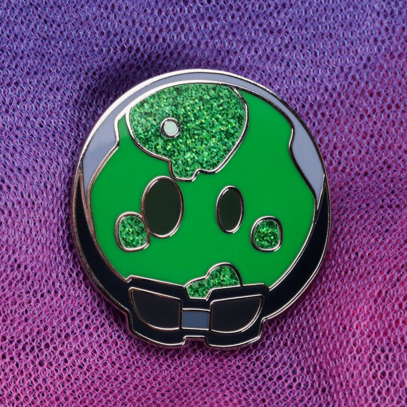 Deadlock Viscous Glitter Enamel Pin Badge - Etsy