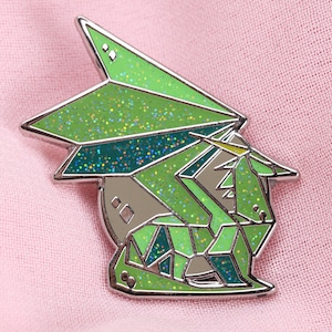 Spyro the Dragon Crystal Dragon Glitter Enamel Pin Badge