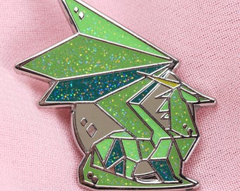 Spyro the Dragon Crystal Dragon Glitter Enamel Pin Badge