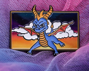 Spyro The Dragon 3D Soft Enamel Retro Pin Badge