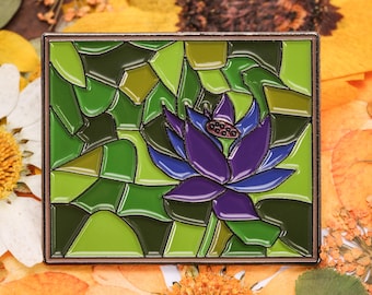 Magic the Gathering Black Lotus - Stained Glass Soft Enamel Pin Badge MTG