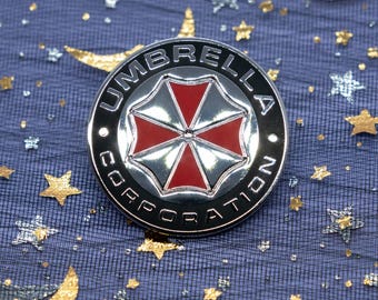 Resident Evil Umbrella Corporation Logo Enamel Pin Badge