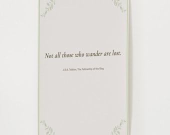 Tolkien Quote Print | Cottagecore Botanical Wall Art (Digital Download)