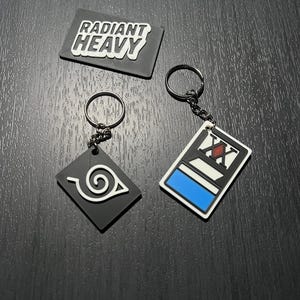 Hunter Exam License Keychain: Multi-Color 3D Printed Anime Key Ring