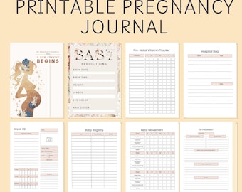 Expecting Moms Essential: Ultimate Pregnancy Journal, Pregnancy Checklist, Printable Guide for New Mom To Be, Expecting Moms Planner