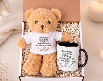Personalized Pregnancy Loss Gift Box, Teddy Bear And Mug Gift Set, Custom Miscarriage Gift Box, Grief Care Package, Baby Loss Gift For Mom