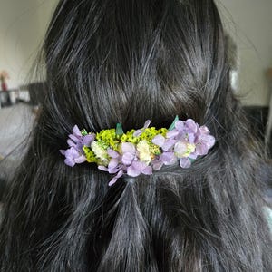 Dried Flower Handmade Hair Comb