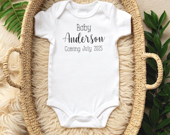 Personalized Baby Onesie, Newborn Gift, Baby Shower, Coming Home Outfit, Cute Infant Bodysuit, Custom Baby Clothing