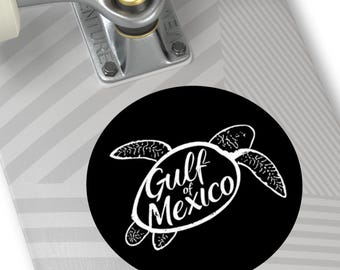 Gulf of Mexico Est 1550, Retro Vinyl Stickers, Waterbottle Sticker, Anti-Trump Democrat, anti MAGA, Turtle Gulf of Mexio shirt, retro shirt
