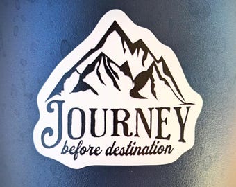 Pegatina de vinilo de 3" Journey Before Destination, calcomanía inspirada en Stormlight Archive, cita de aventuras, regalo para fanáticos de Brandon Sanderson, calcomanía para computadora portátil