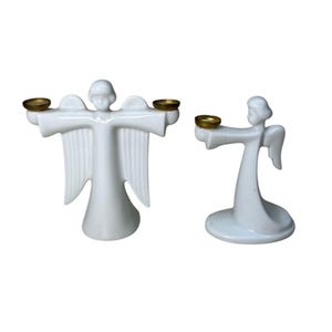 Vintage Rosenthal Angel Candleholders White Germany