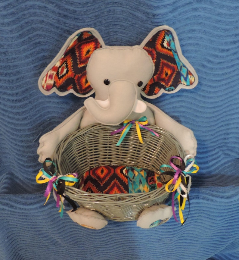 Elephant Basket Etsy
