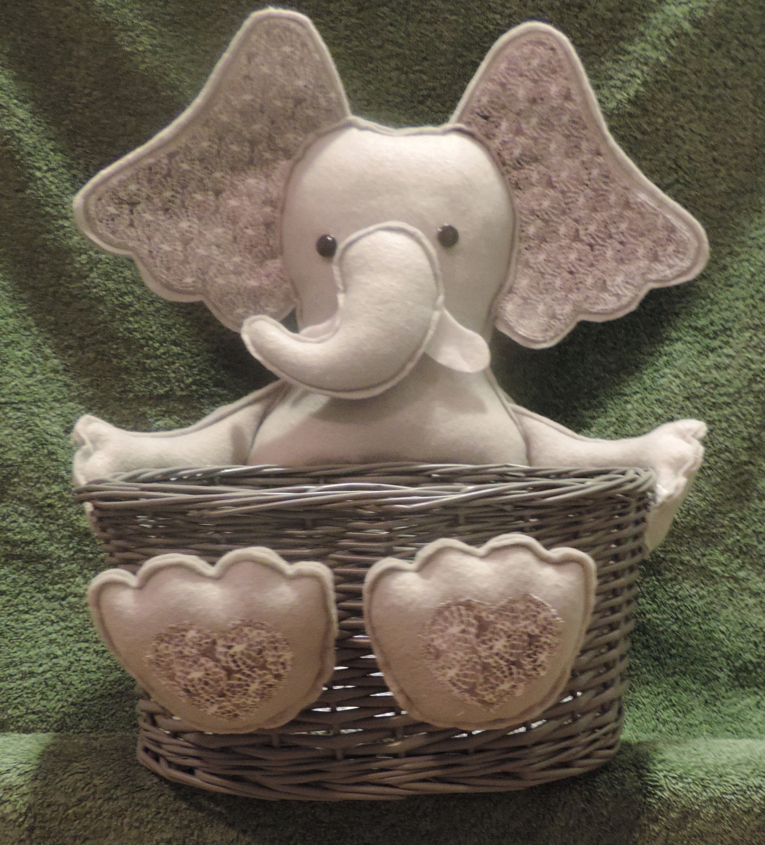 Elephant Basket Etsy