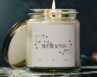 In My Wellness Era Candle, Wellness-Geschenke für sie, alltägliches Wohlbefinden, Selbstpflegegeschenk, Gesundheit und Wellness, inspirierende Kerze, Selbstliebe