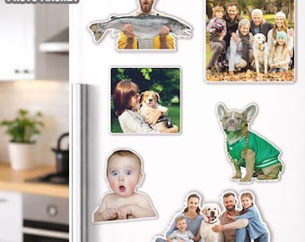 Custom Photo Fridge Magnet Personalized Family Photo Kitchen Magnet With Picture Refrigerator Magnet Personalized Custom Dog Photo Magnet