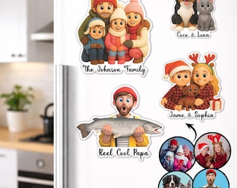 Custom Photo Fridge Magnet Personalized Family Photo Kitchen Magnet With Picture Refrigerator Magnet Personalized Custom Pet Photo Magnet