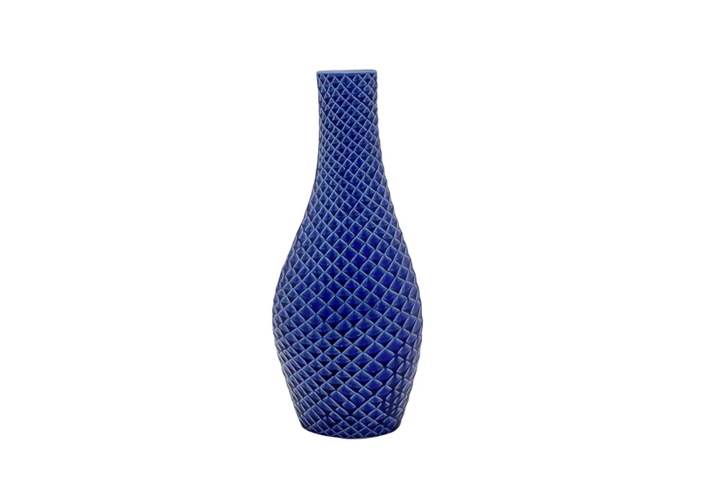 1960s Stig Lindberg Large Blue 'fjäll' Vase for Gustavsberg