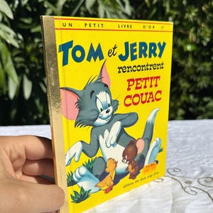 TOM i JERRY spotykają małego Kwaka Książka klasyczna MGM Cartoons - Wydania dwóch złotych szelek - Mała złota książeczka 377 - Kolekcja