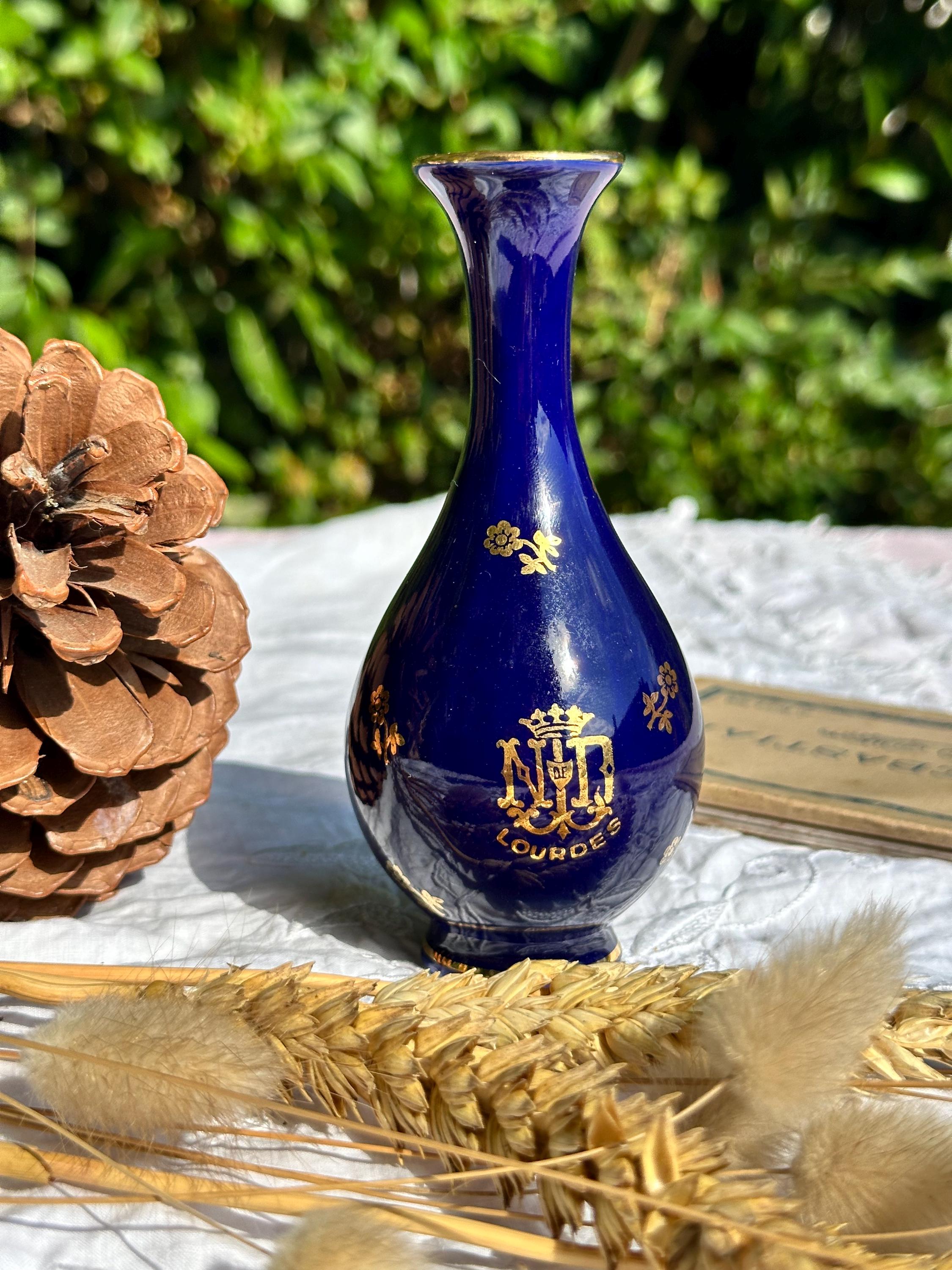 Small vase limoge blue - Etsy 日本