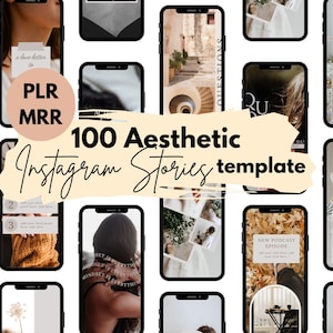100 Instagram Story Template Canva | Engagement Booster Canva Template | IG Story Templates Design Your Life , PLR MRR , Done for You posts