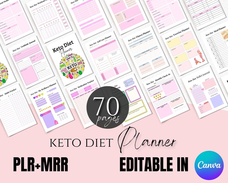 Notion Meal Planner Template, Digital Meal Planner, Weekly Meal Planner Notion, Shopping List, Grocery List, Food Journal Meal Plan