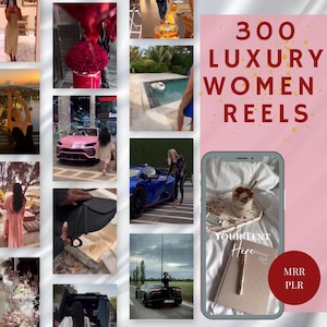 300 Old Money Women Reels , Lifestyle Videos Reels, Cars, Yacht, Plane, TikTok, Instagram reels, Digital Marketing, MRR, PLR