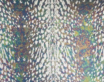 Naga Blue Moon Spandex Fabric – Iridescent Foil 4-Way Stretch Swimwear, Dancewear