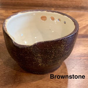 Cuenco de cerámica hecho a mano para deshierbar hierbas - Cuenco para aderezo de ensaladas - Utensilio de cocina - Cuenco para infusionar aceite de hierbas - Herramienta de cocina - LISTO PARA ENVIAR