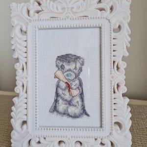Tatty Teddy Geschenk, Geschenk für Neugeborene, Geschenk für Junge, Geschenk für Mädchen, Geschenk für Neugeborene, Geschenk für Junge, Gerahmter Kreuzstich.